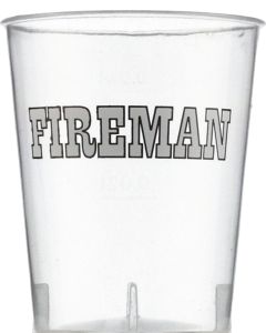 Fireman Shotglas Plastic