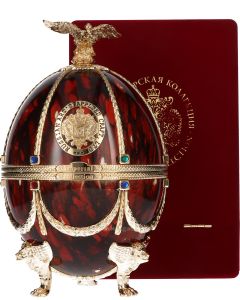 Imperial Collection Faberge Ei Bordeaux Rood