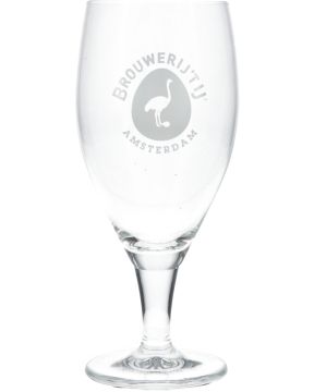 Brouwerij 't IJ Voetglas Wit Logo