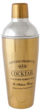 Genuine Cocktailshaker Gold 75CL