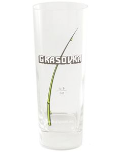 Grasovka Bison Vodka Longdrink Glas