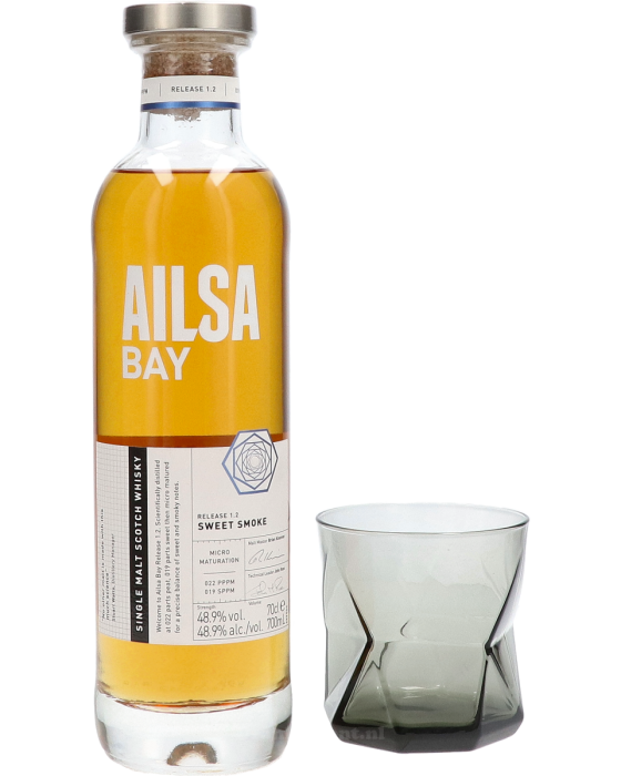 Ailsa Bay Release 1.2 Sweet Smoke Cadeaupakket met Glas