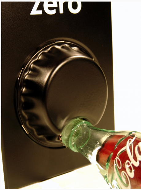 Coca Cola Zero Wandopener Zwart