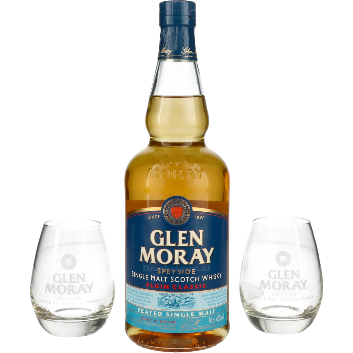 Glen Moray Peated Geschenkpakket Met Glazen
