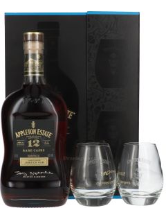 Appleton Estate 12 Years Jamaican Rum Rare Casks + 2 Glazen