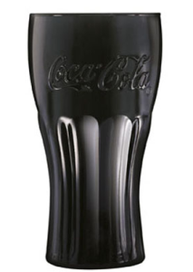 Coca Cola Spiegel Glas Black