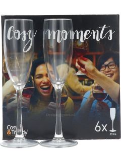 Cosy & Trendy Champagne Glas Set In Doos 6 Stuks