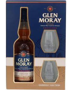 Glen Moray Chardonnay Cask + 2 Glazen