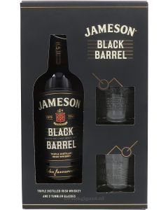 Jameson Black Barrel + 2 Glazen Giftbox