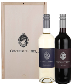 Comtesse Thibier Chardonnay & Merlot Wijnkist