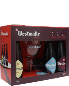 Westmalle Cadeaupakket 3 Flessen + Bokaal