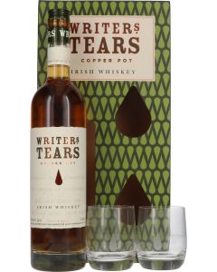 Writers Tears Giftbox + Glazen